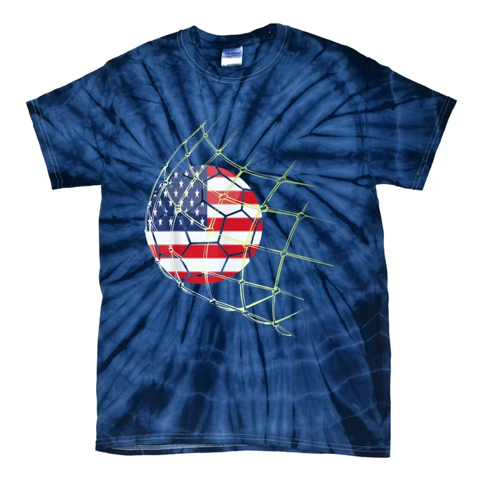 USA  National Team Soccer Jersey 2022 American Ball Flag Tie-Dye T-Shirt