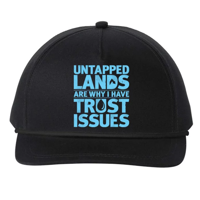 Untapped Lands Are Why I Have Trust Issues Snapback Five-Panel Rope Hat