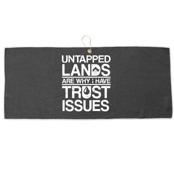 Untapped Lands Trust Issues Large Microfiber Waffle Golf Towel