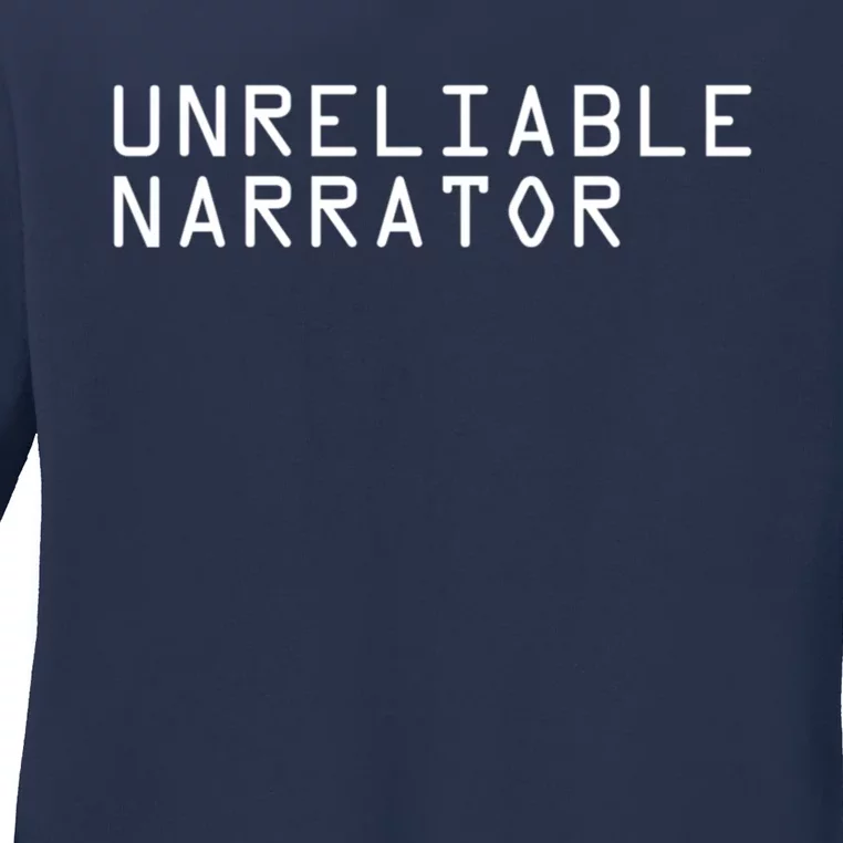 Unreliable Narrator Ladies Long Sleeve Shirt