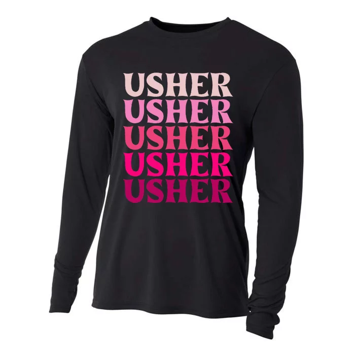 U.S.H.E.R Name Cooling Performance Long Sleeve Crew