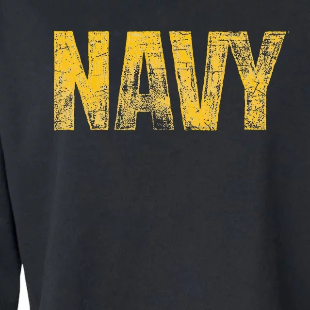 U.S. N.A.V.Y Cropped Pullover Crew