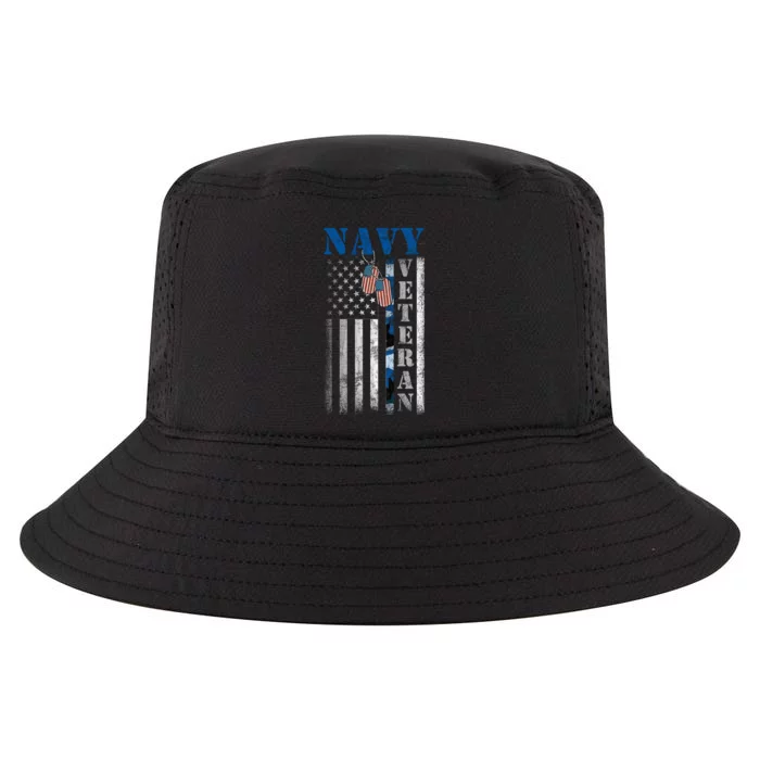 US Na Vy Patriotic Flag Na Vy Veteran Gift Cool Comfort Performance Bucket Hat