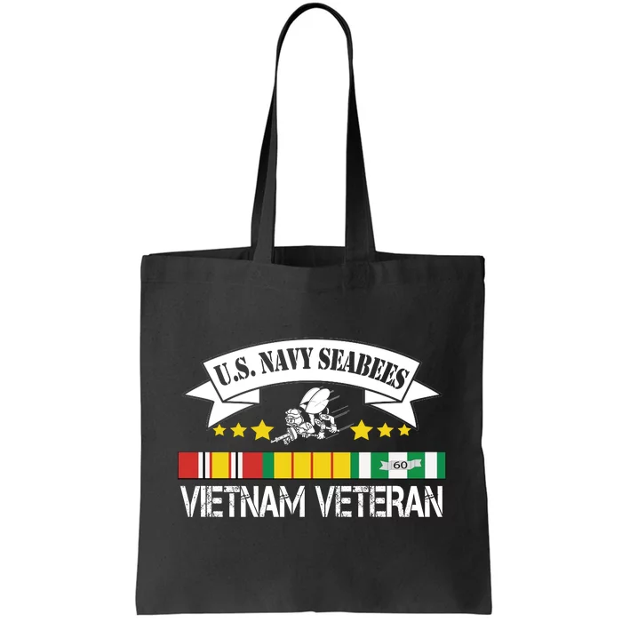 US. Na Vy Sea Bee Vietnam Veteran Flag Tote Bag