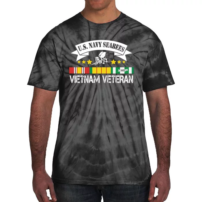 US. Na Vy Sea Bee Vietnam Veteran Flag Tie-Dye T-Shirt