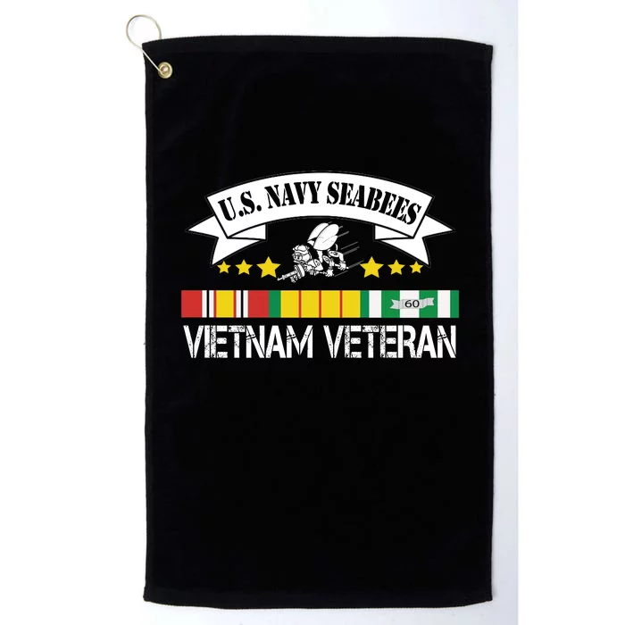 US. Na Vy Sea Bee Vietnam Veteran Flag Platinum Collection Golf Towel