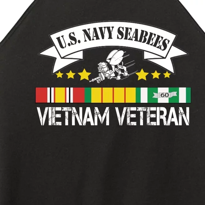 US. Na Vy Sea Bee Vietnam Veteran Flag Women’s Perfect Tri Rocker Tank