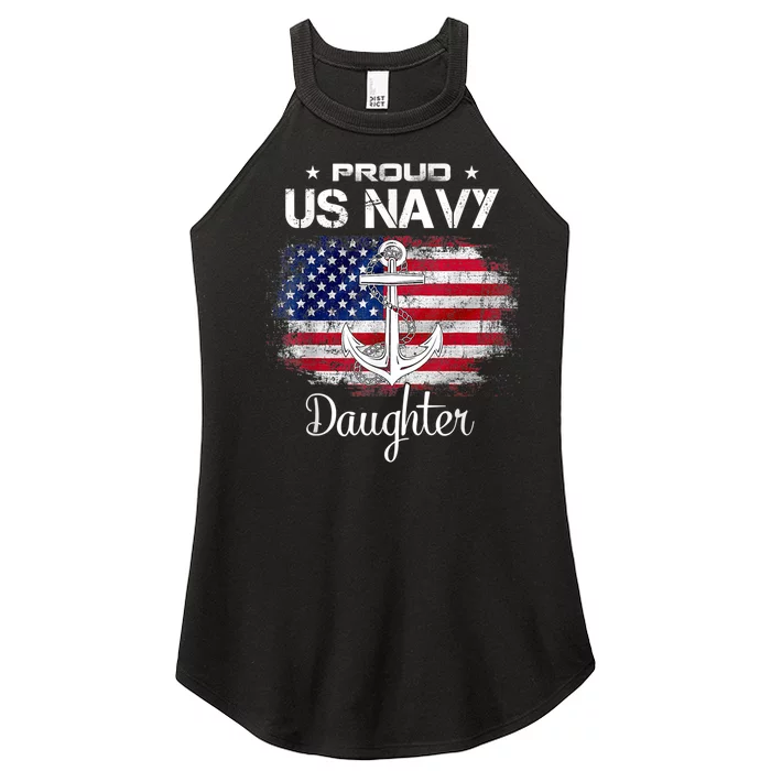 Us Na Vy Proud Daughter Proud Us Na Vy Daughter Women’s Perfect Tri Rocker Tank