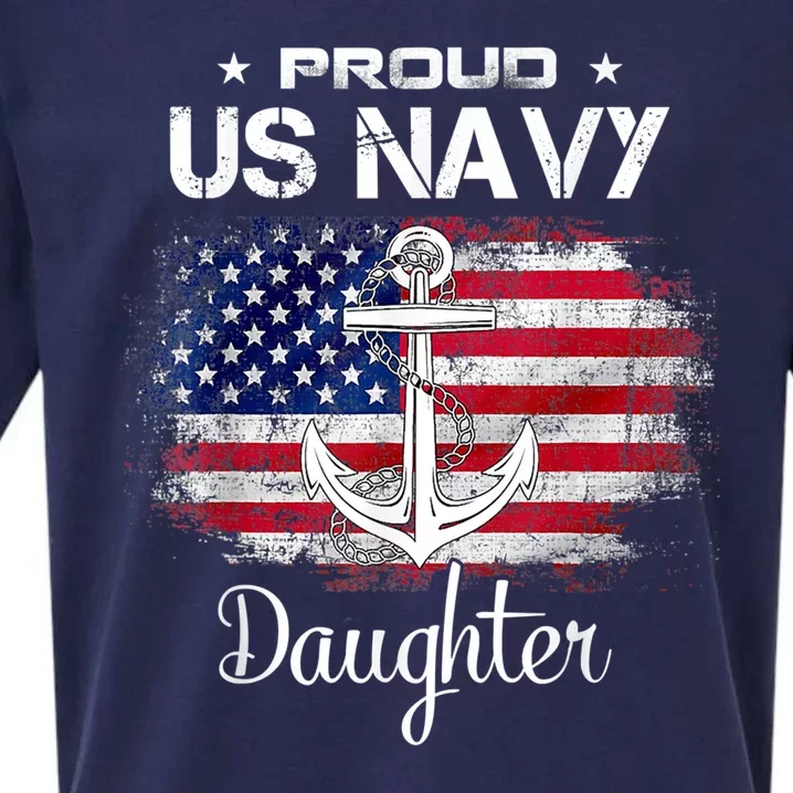 Us Na Vy Proud Daughter Proud Us Na Vy Daughter Sueded Cloud Jersey T-Shirt