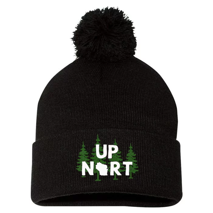 Up Nort Wisconsin Yooper Up North Pom Pom 12in Knit Beanie