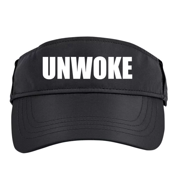 UNWOKE Anti Woke Counter Culture Fake Woke Classic Adult Drive Performance Visor