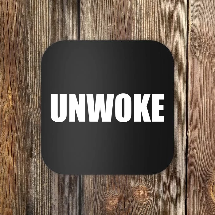 UNWOKE Anti Woke Counter Culture Fake Woke Classic Coaster