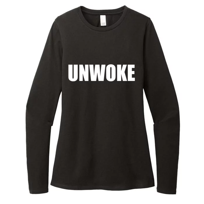 UNWOKE Anti Woke Counter Culture Fake Woke Classic Womens CVC Long Sleeve Shirt