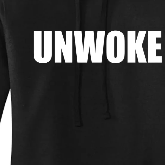 UNWOKE Anti Woke Counter Culture Fake Woke Classic Women's Pullover Hoodie