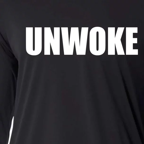 UNWOKE Anti Woke Counter Culture Fake Woke Classic Cooling Performance Long Sleeve Crew