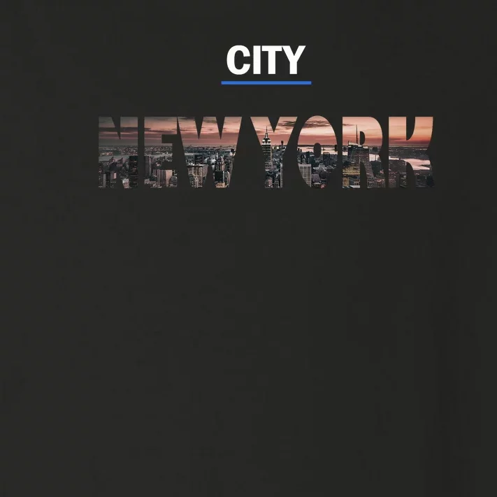 Urban New York City Skyline North America Toddler Long Sleeve Shirt