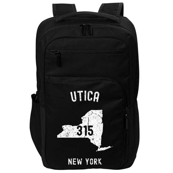 Utica New York Ny 315 Vintage Athletic Style Impact Tech Backpack