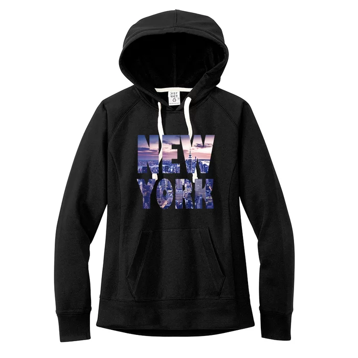 Urban New York City Skyline North America Souvenir Pride Women's Fleece Hoodie