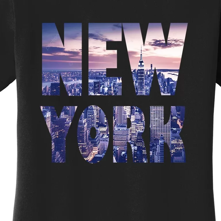 Urban New York City Skyline North America Souvenir Pride Women's T-Shirt