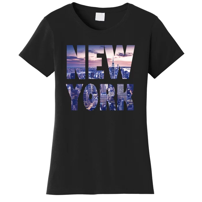 Urban New York City Skyline North America Souvenir Pride Women's T-Shirt