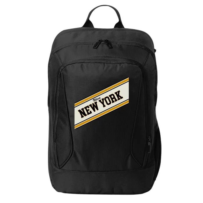 Utica New York Varsity Logo City Backpack