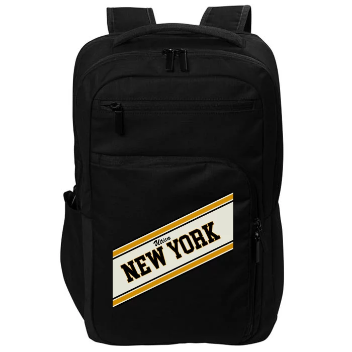 Utica New York Varsity Logo Impact Tech Backpack