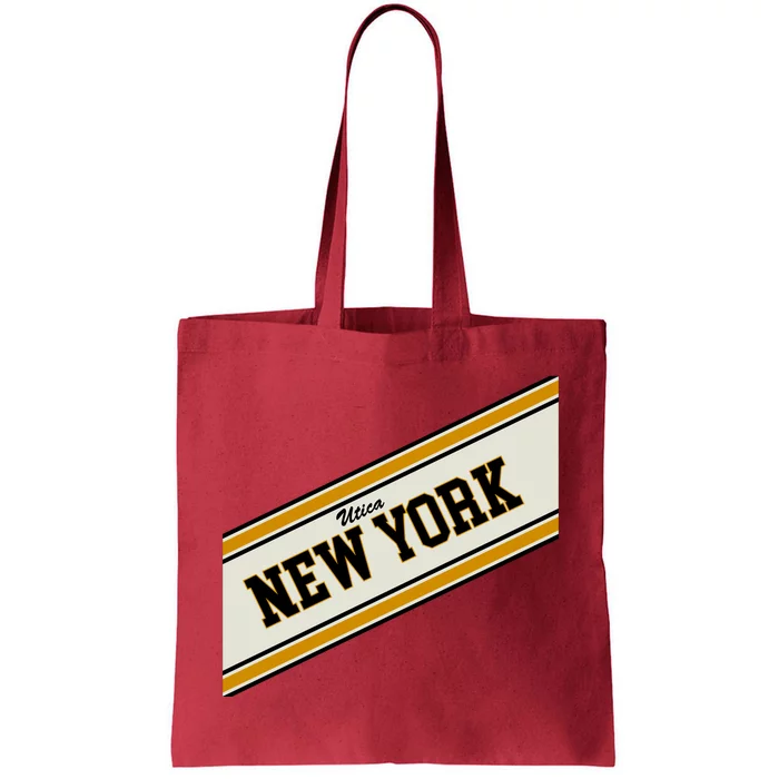 Utica New York Varsity Logo Tote Bag