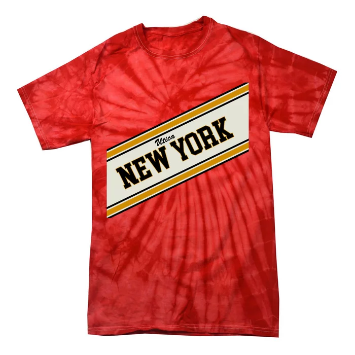 Utica New York Varsity Logo Tie-Dye T-Shirt