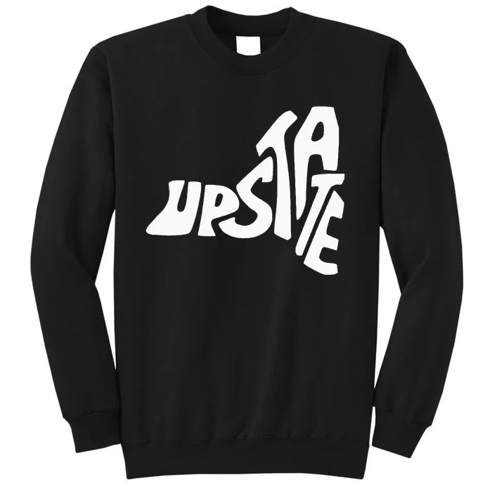 Upstate New York Ny State Shape Tall Sweatshirt