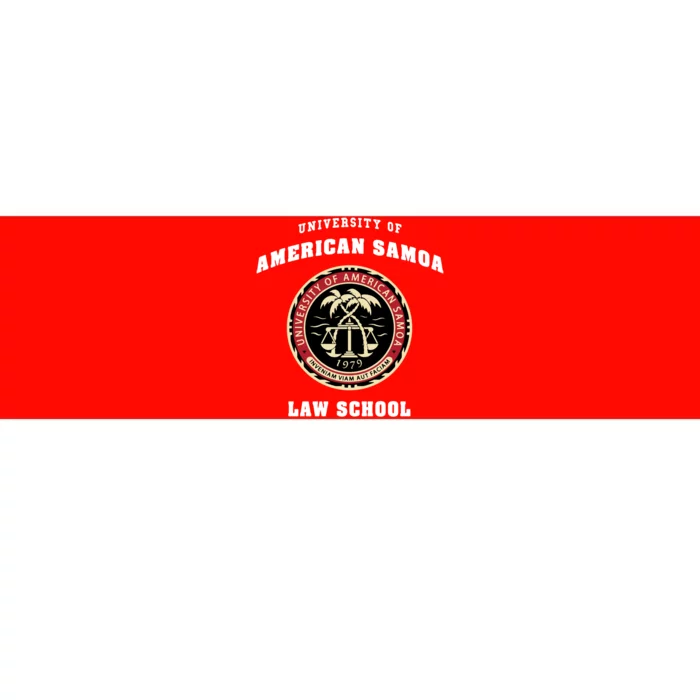 University Of American Samoa Law School Gift Bumper Sticker