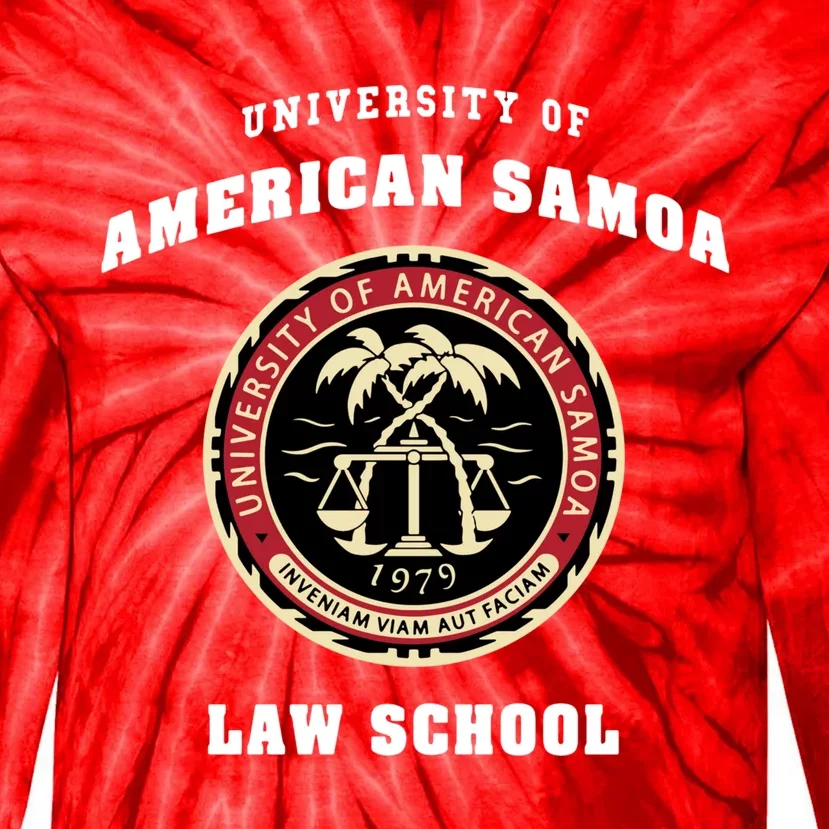 University Of American Samoa Law School Gift Tie-Dye Long Sleeve Shirt