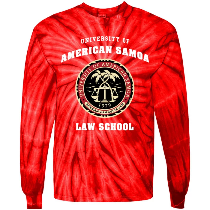 University Of American Samoa Law School Gift Tie-Dye Long Sleeve Shirt