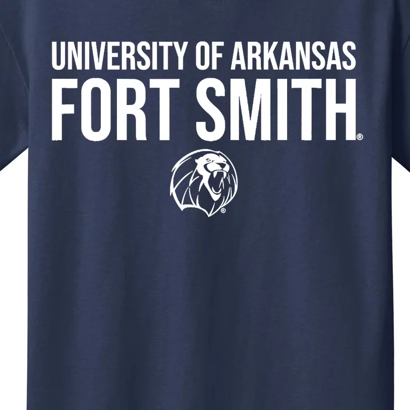 University Of Arkansas Fort Smith Lions Stacked Kids T-Shirt