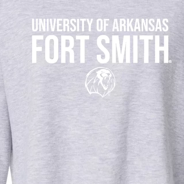 University Of Arkansas Fort Smith Lions Stacked Cropped Pullover Crew