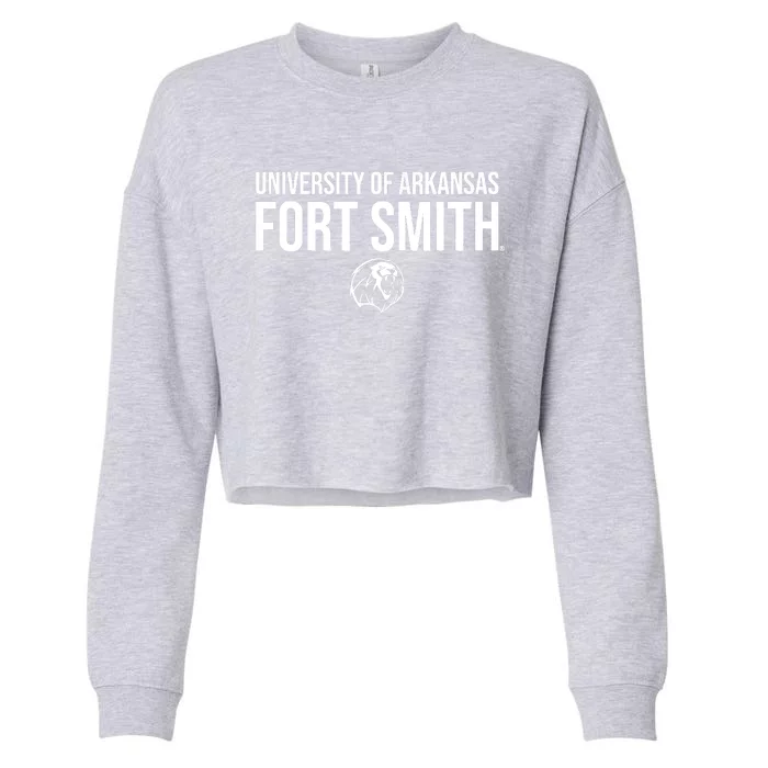 University Of Arkansas Fort Smith Lions Stacked Cropped Pullover Crew