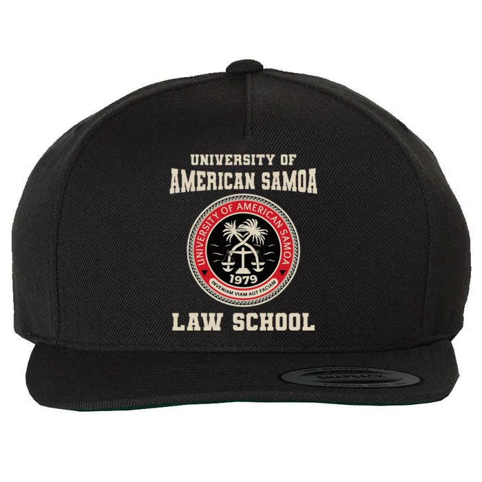 University Of American Samoa Law School Wool Snapback Cap