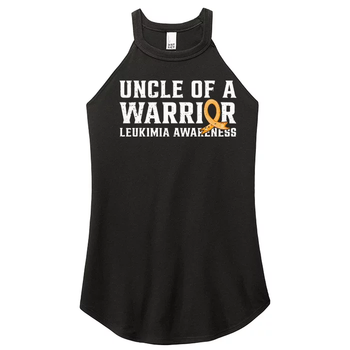 Uncle Of A Leukemia Warrior Awareness Orange September Women’s Perfect Tri Rocker Tank