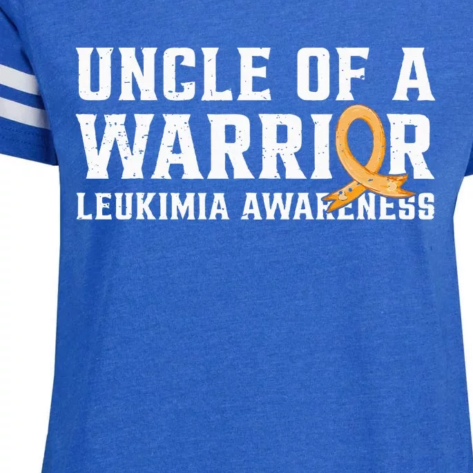 Uncle Of A Leukemia Warrior Awareness Orange September Enza Ladies Jersey Football T-Shirt