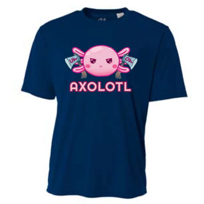 Uh Oh Axolotl Cooling Performance Crew T-Shirt