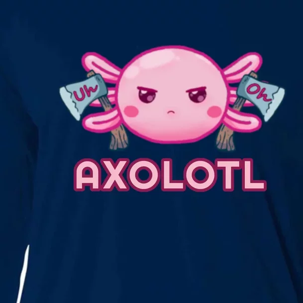 Uh Oh Axolotl Cooling Performance Long Sleeve Crew