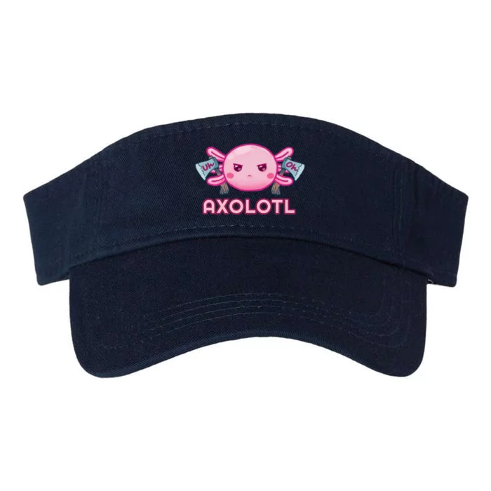 Uh Oh Axolotl Valucap Bio-Washed Visor