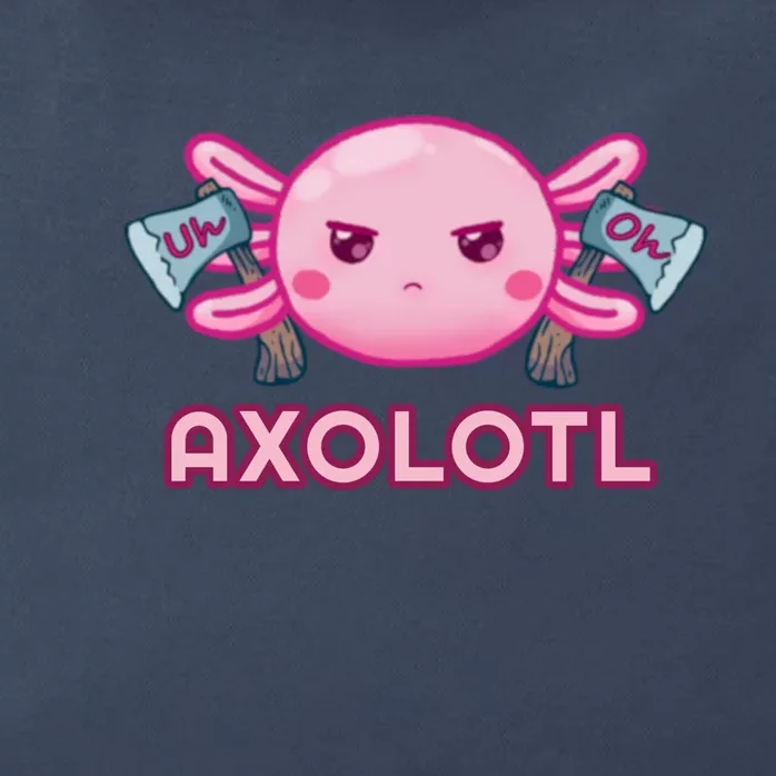 Uh Oh Axolotl Zip Tote Bag