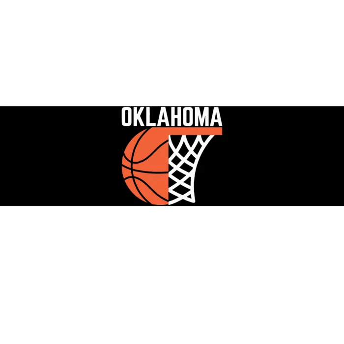 Usa Oklahoma Basketball State Net Graphic Sports Players Art Bumper Sticker