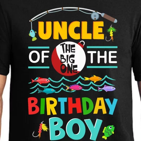 Uncle Of Big One 1st Birthday Matching Family Fishing Cute Gift Pajama Set