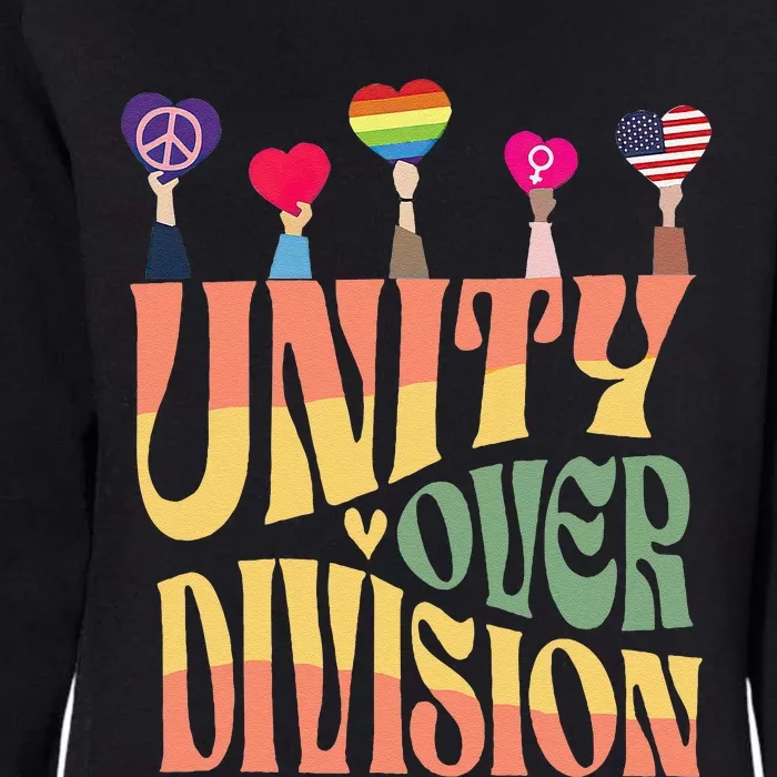 Unity Over Division Womens California Wash Sweatshirt