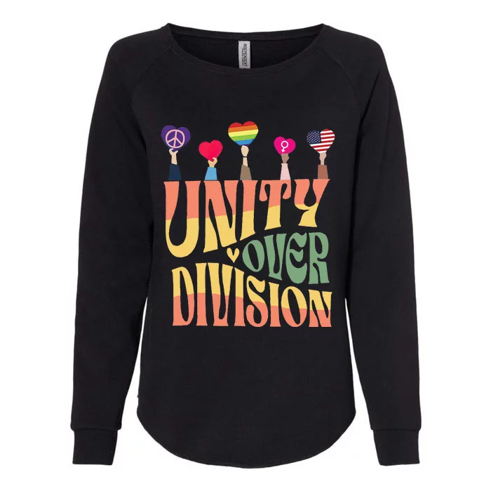 Unity Over Division Womens California Wash Sweatshirt