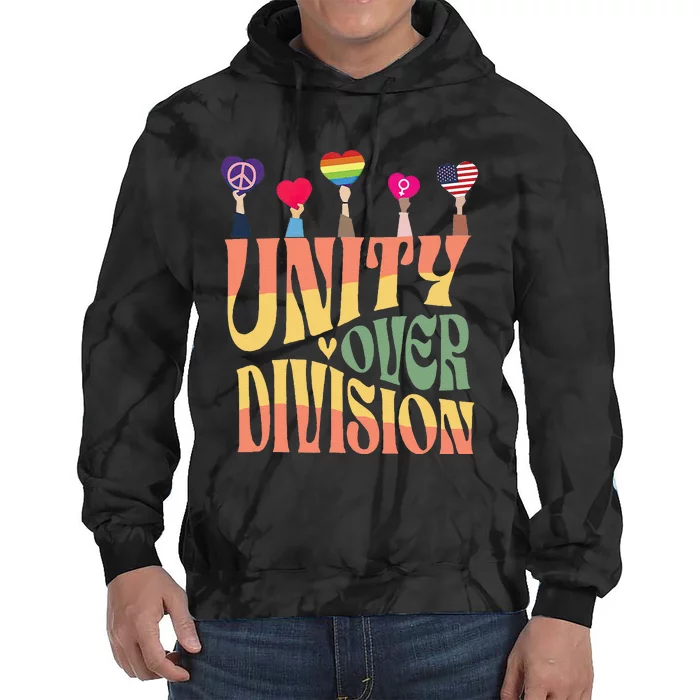 Unity Over Division Tie Dye Hoodie