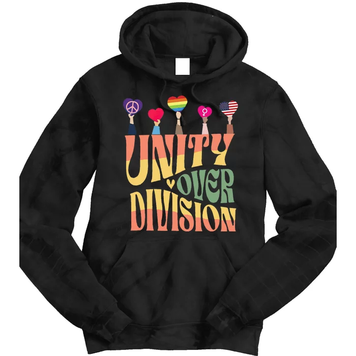 Unity Over Division Tie Dye Hoodie