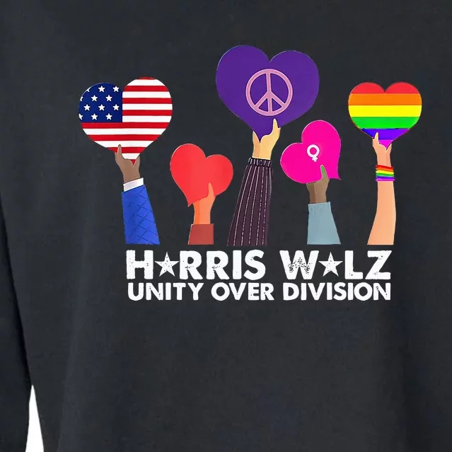 Unity Over Division Cropped Pullover Crew