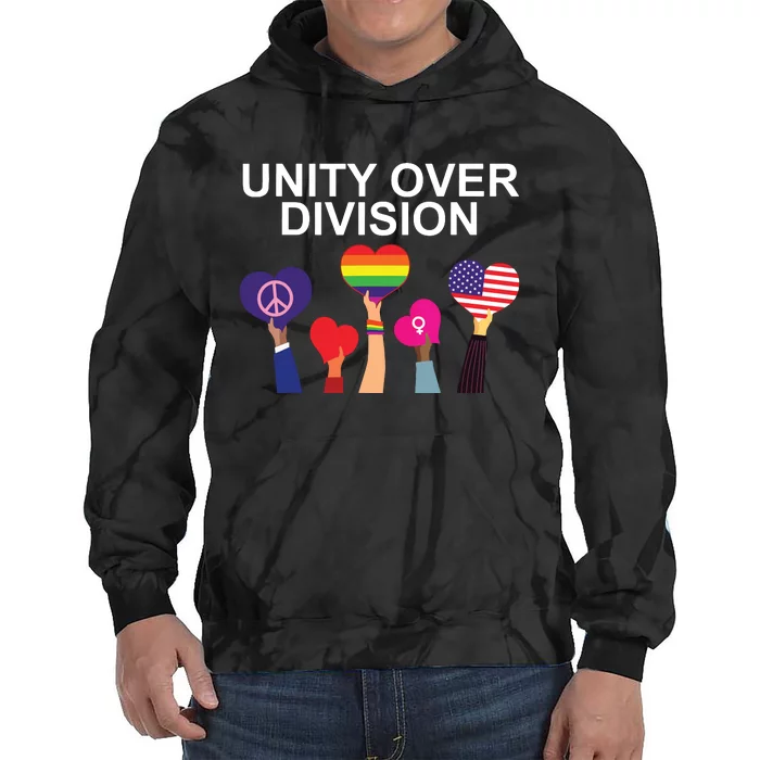 Unity Over Division Tie Dye Hoodie